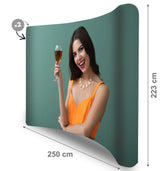 POP UP Textil Curb 2.4 m POP UP Textil Curb PrintCenterShop
