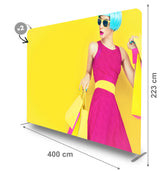 POP UP Textil Drept 4.0 m POP UP Textil Drept PrintCenterShop