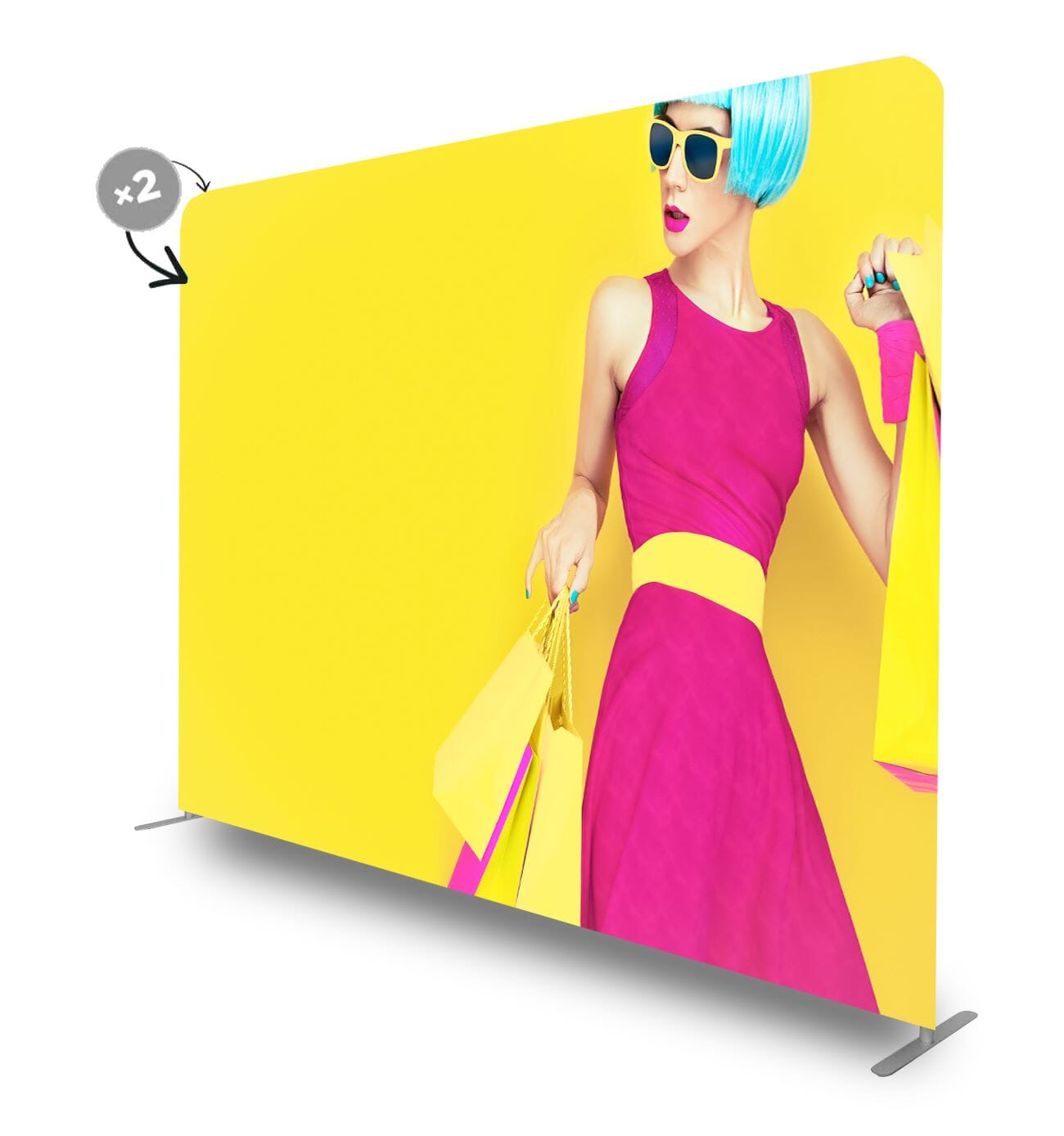 POP UP Textil Drept 4.0 m POP UP Textil Drept PrintCenterShop 