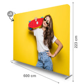 POP UP Textil Drept 6.0 m POP UP Textil Drept PrintCenterShop