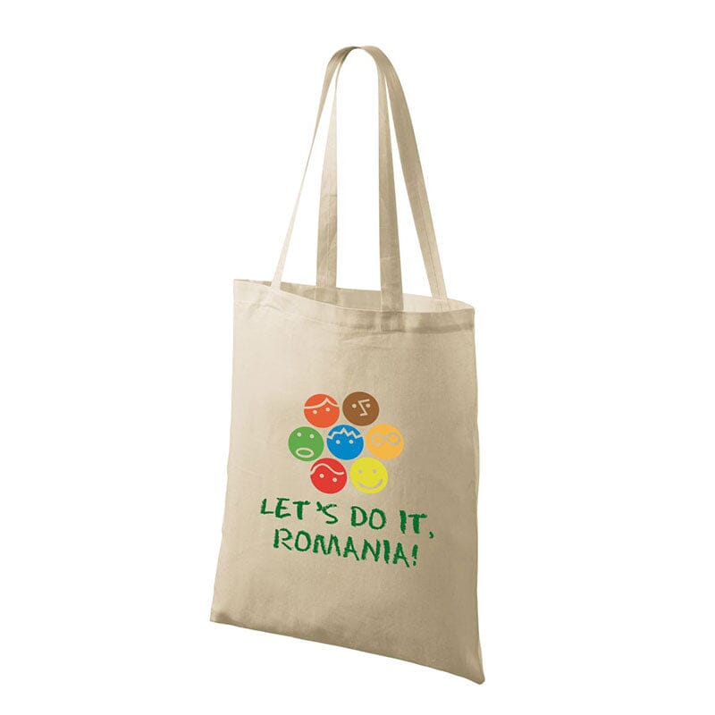 Sacoșă textilă Let's Do It, Romania! Textile Bag PrintCenterShop 
