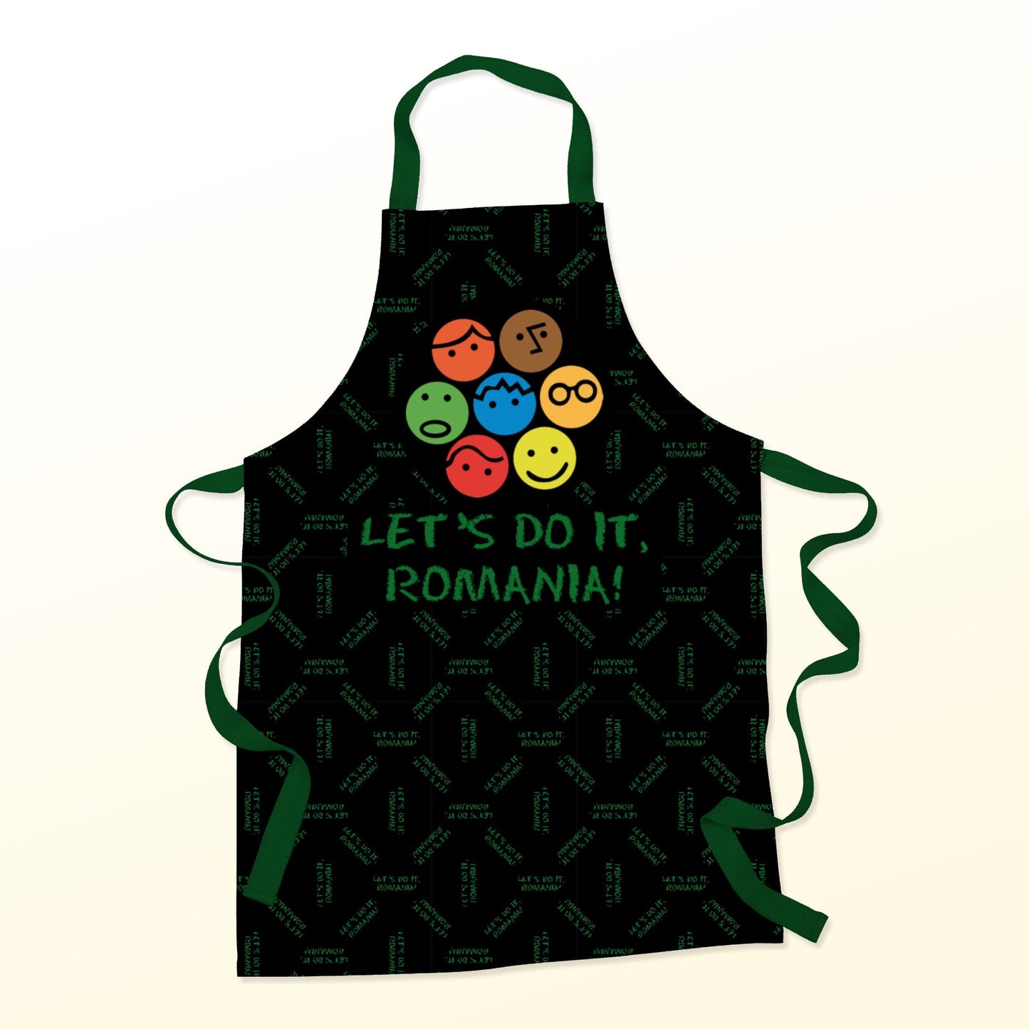Șorț de bucătărie pentru femei Let's Do It, Romania! Aprons TextileDivision 