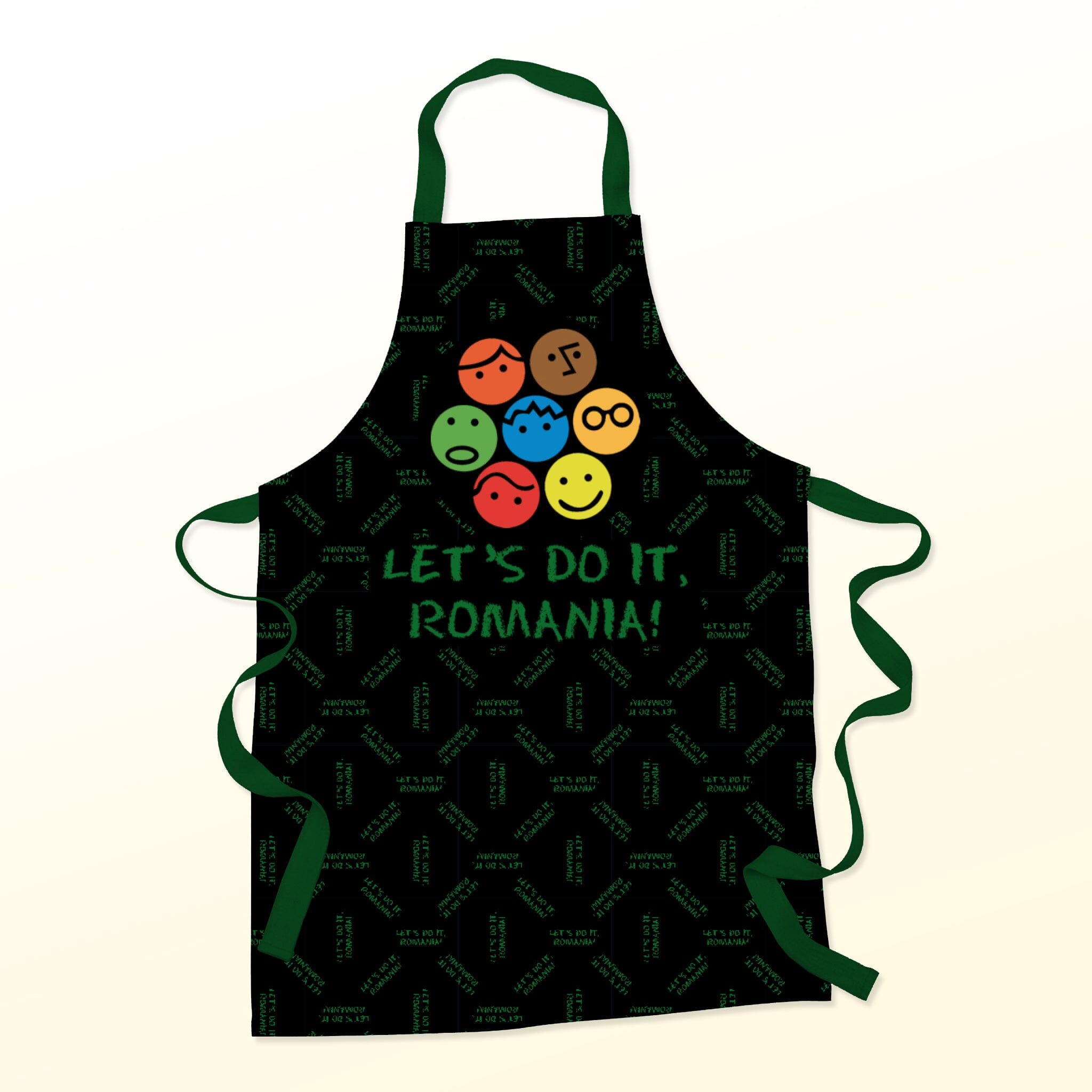Șorț de bucătărie pentru femei Let's Do It, Romania! Aprons TextileDivision 