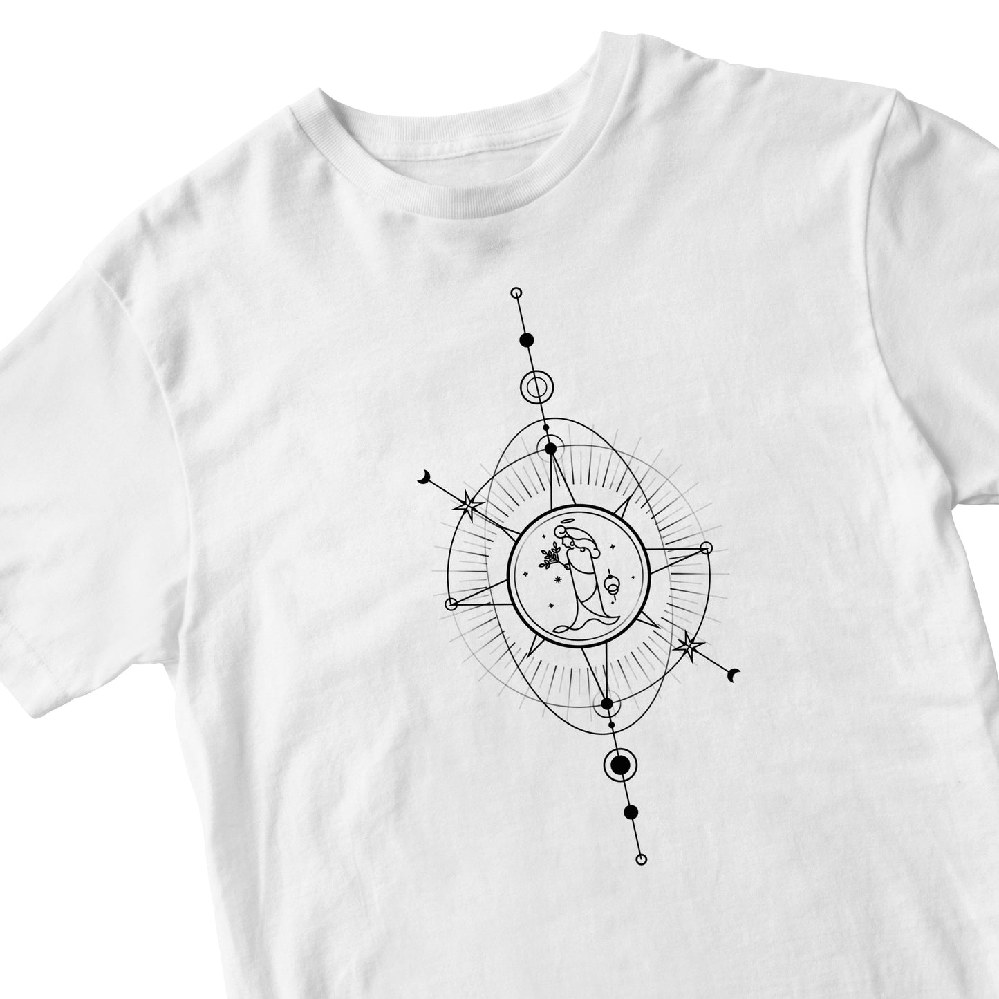 Tricou alb "Fecioara " Tshirt TextileDivision 