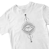 Tricou alb "Sagetator" Tshirt TextileDivision 