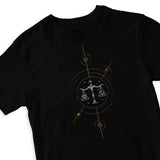 Tricou negru "Balanta " Tshirt TextileDivision 