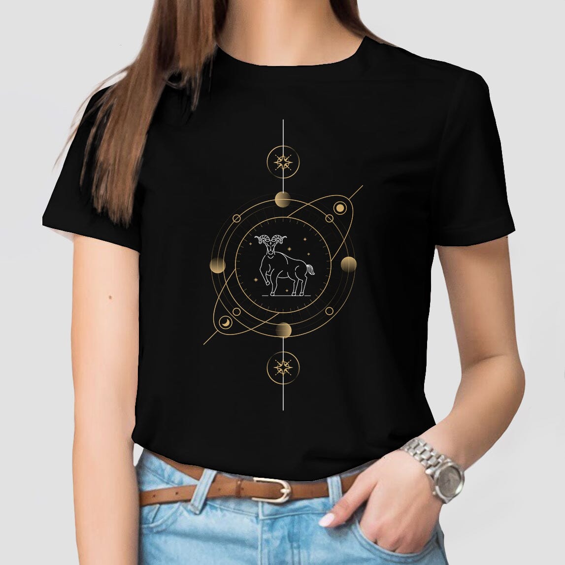 Tricou Negru "Berbec " Tshirt TextileDivision 