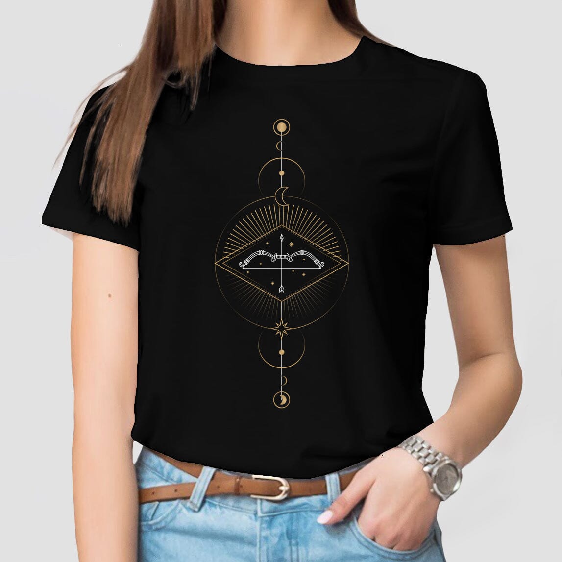 Tricou Negru "Sagetator " Tshirt TextileDivision 